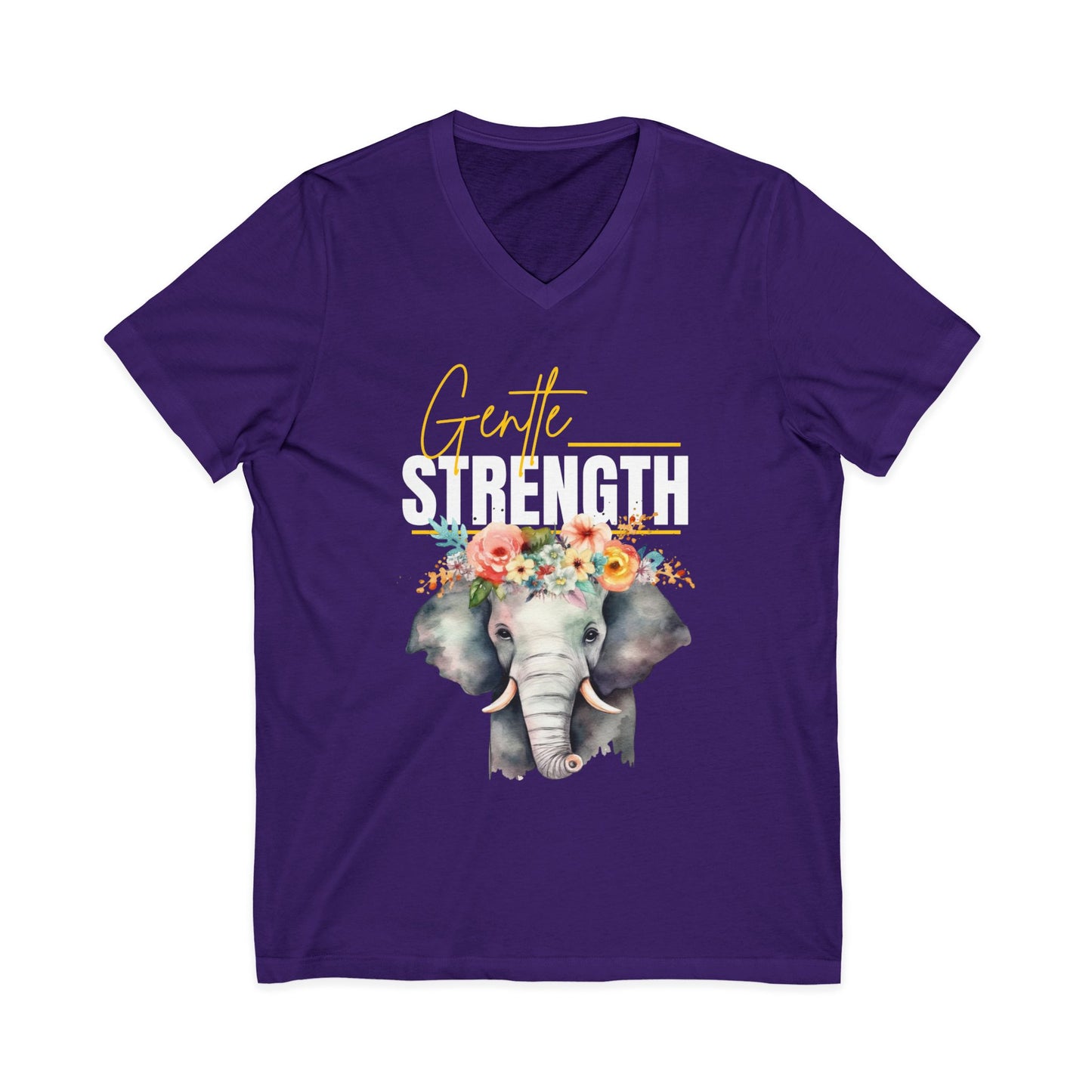Gentle Strength V-Neck Adult Tee