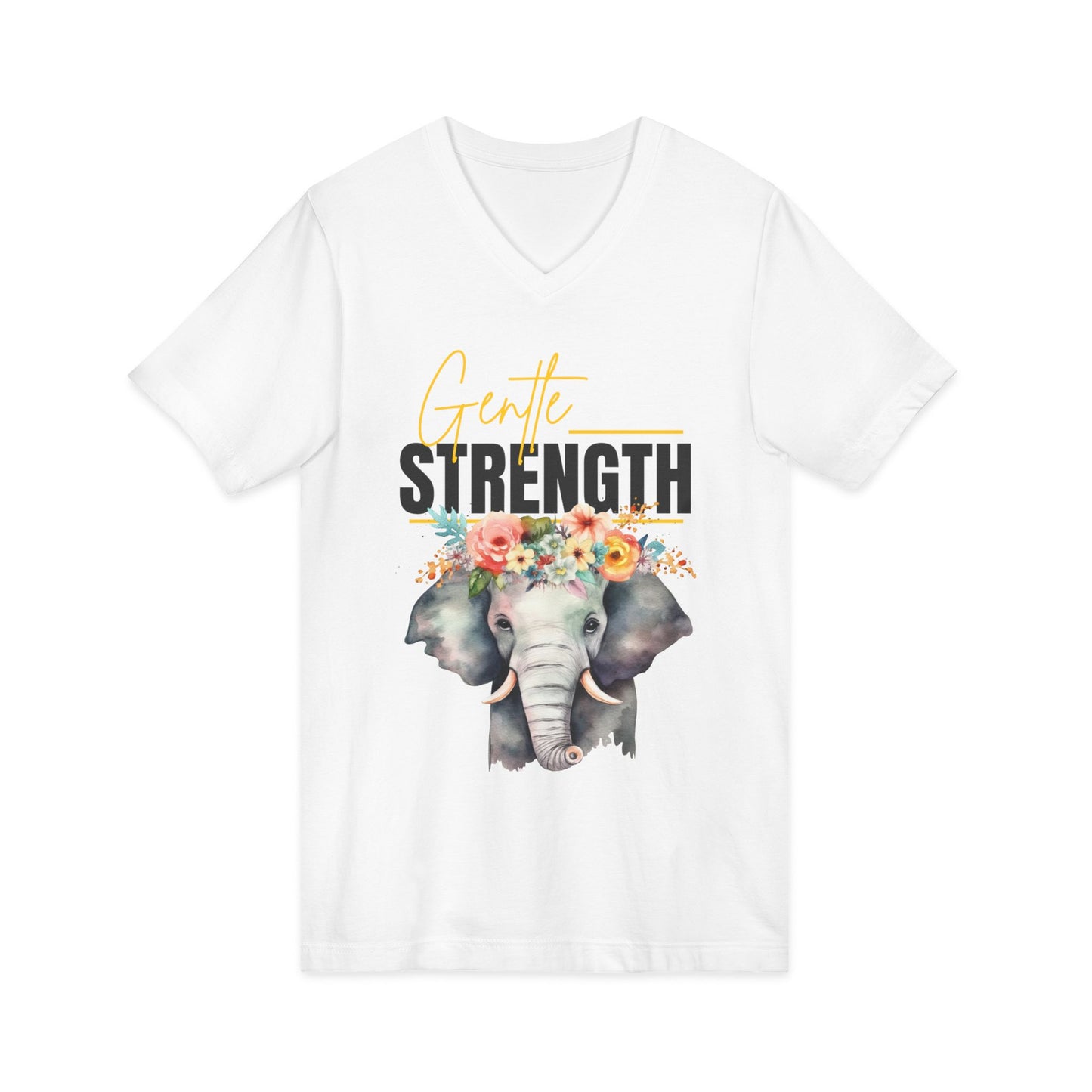 Gentle Strength V-Neck Adult Tee