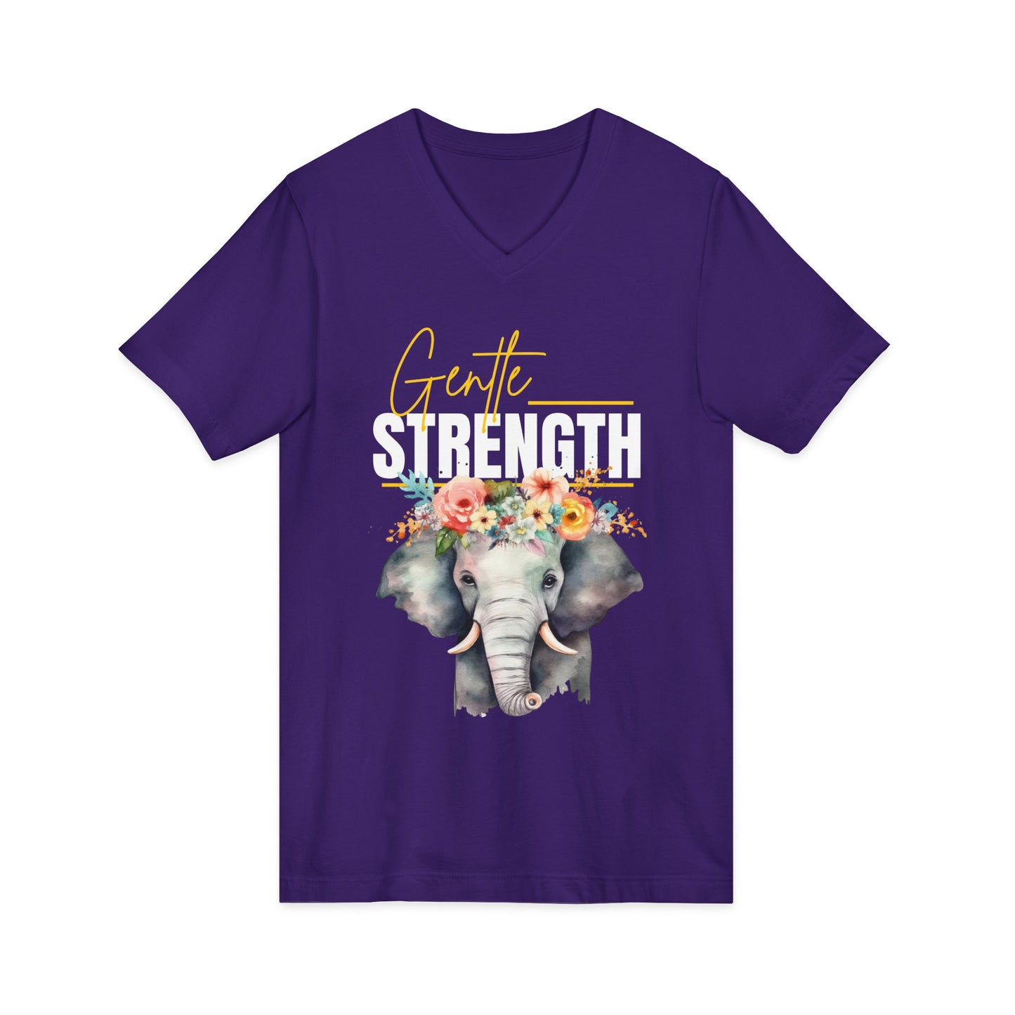 Gentle Strength V-Neck Adult Tee