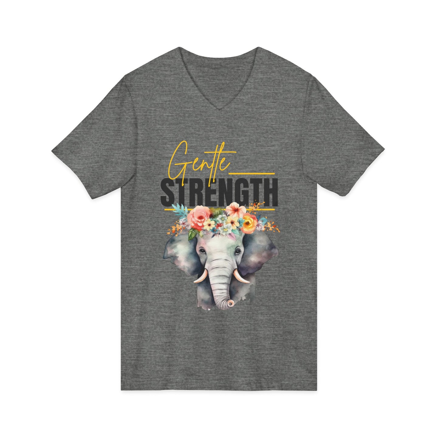 Gentle Strength V-Neck Adult Tee
