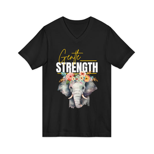 Gentle Strength V-Neck Adult Tee